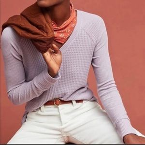 Maeve by Anthropologie Waffleknit Top